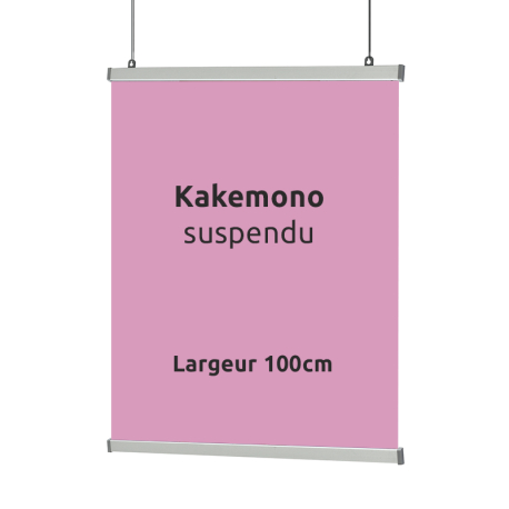 Kakémono Suspendu largeur 100cm