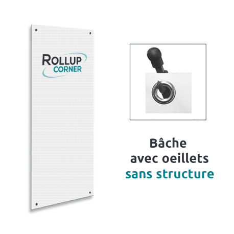 Bâche avec œillets